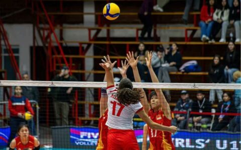 U17女排世锦赛：中国队大胜突尼斯队